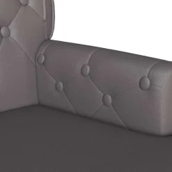 vidaXL Bancos-Banco Chesterfield 119,5 x 64,5 x 75 cm Cuero sintético
