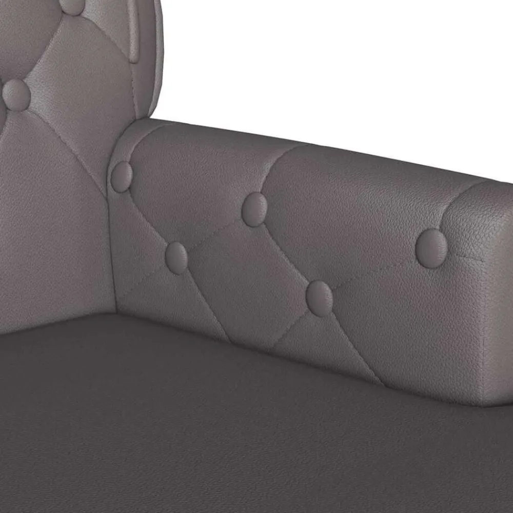 vidaXL Bancos-Banco Chesterfield 119,5 x 64,5 x 75 cm Cuero sintético