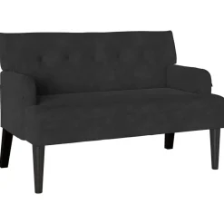 vidaXL Bancos-Banco Chesterfield 112 x 65,5 x 75 cm Terciopelo