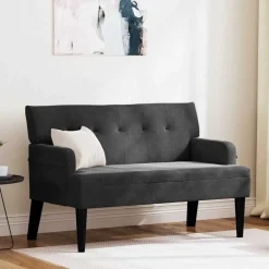 vidaXL Bancos-Banco Chesterfield 112 x 65,5 x 75 cm Terciopelo