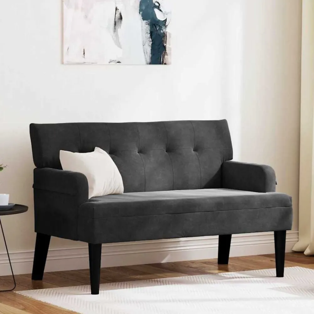 vidaXL Bancos-Banco Chesterfield 112 x 65,5 x 75 cm Terciopelo