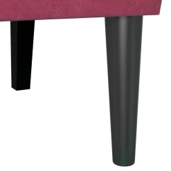vidaXL Bancos-Banco Chesterfield Rojo vino 112 x 65,5 x 75 cm Terciopelo