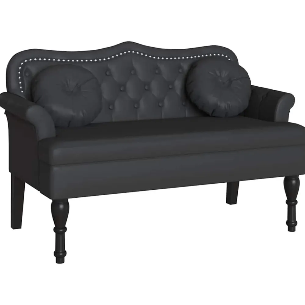 vidaXL Bancos-Banco Chesterfield 120.5 x 65 x 75 cm Cuero sintético