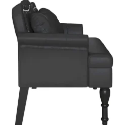 vidaXL Bancos-Banco Chesterfield 120.5 x 65 x 75 cm Cuero sintético