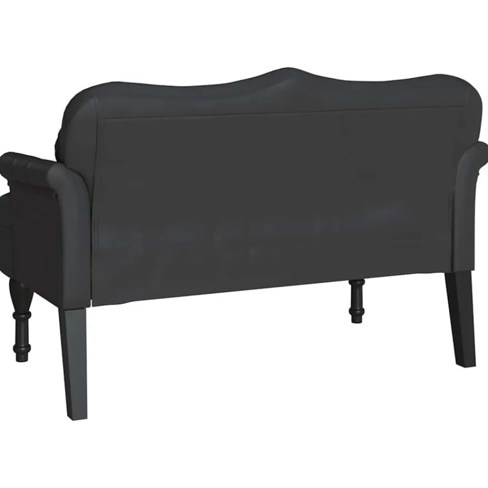 vidaXL Bancos-Banco Chesterfield 120.5 x 65 x 75 cm Cuero sintético