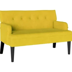 vidaXL Banco Chesterfield 112 x 65,5 x 75 cm Terciopelo Amarillo Sale