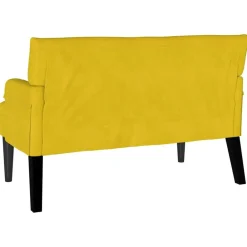 vidaXL Banco Chesterfield 112 x 65,5 x 75 cm Terciopelo Amarillo Sale