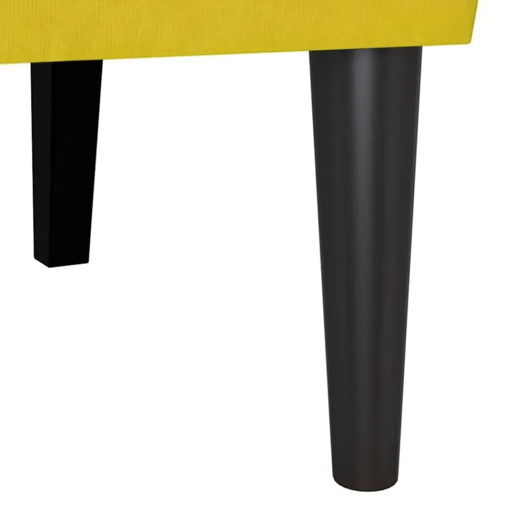 vidaXL Banco Chesterfield 112 x 65,5 x 75 cm Terciopelo Amarillo Sale