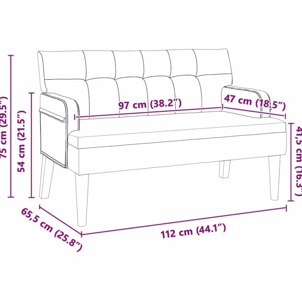 vidaXL Banco Chesterfield 112 x 65,5 x 75 cm Terciopelo Amarillo Sale