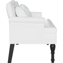 vidaXL Bancos-Banco Chesterfield con cojín 120.5 x 65 x 75 cm Cuero sintético