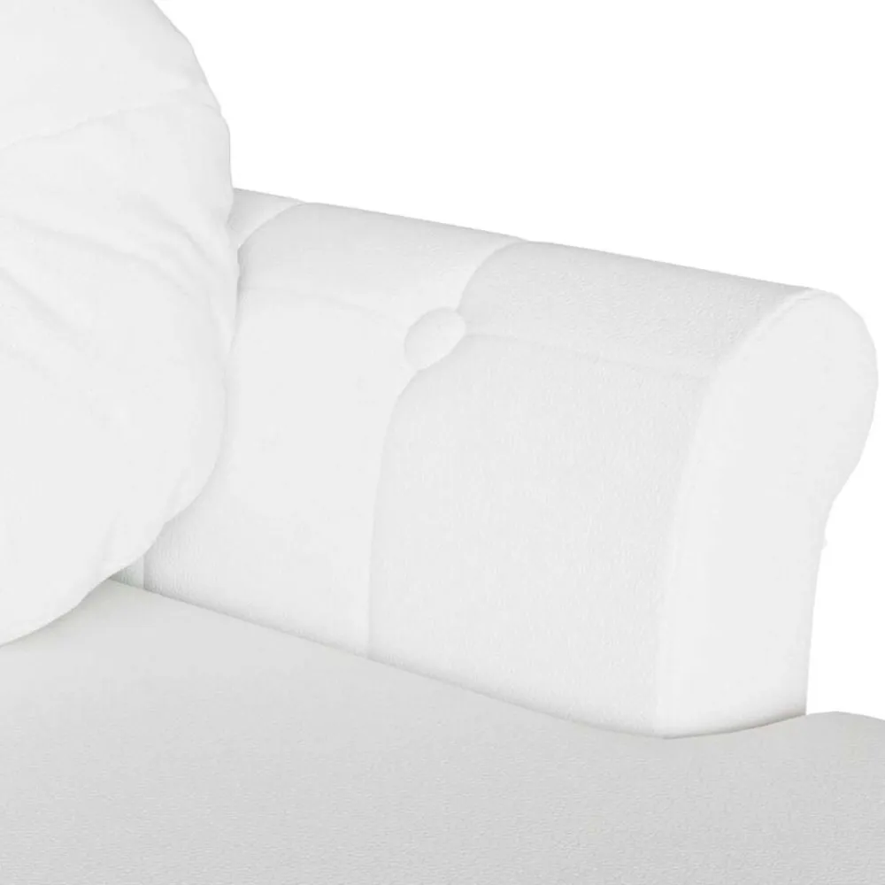 vidaXL Bancos-Banco Chesterfield con cojín 120.5 x 65 x 75 cm Cuero sintético