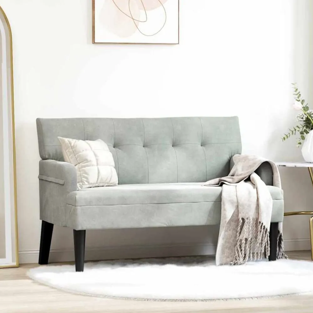 vidaXL Bancos-Banco Chesterfield 112 x 65,5 x 75 cm Terciopelo