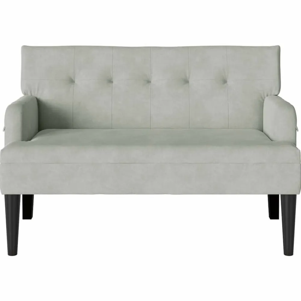 vidaXL Bancos-Banco Chesterfield 112 x 65,5 x 75 cm Terciopelo