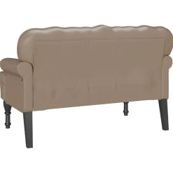 vidaXL Bancos-Banco Chesterfield 119,5 x 64,5 x 75 cm