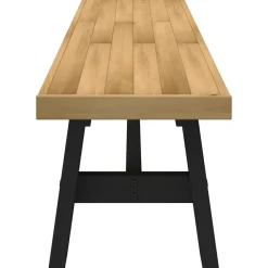 vidaXL Bancos-Banco comedor NOAIN patas forma A madera maciza pino