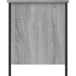 vidaXL Banco con almacenaje madera ingeniería 40x42,5x50cm Gris sonoma Best