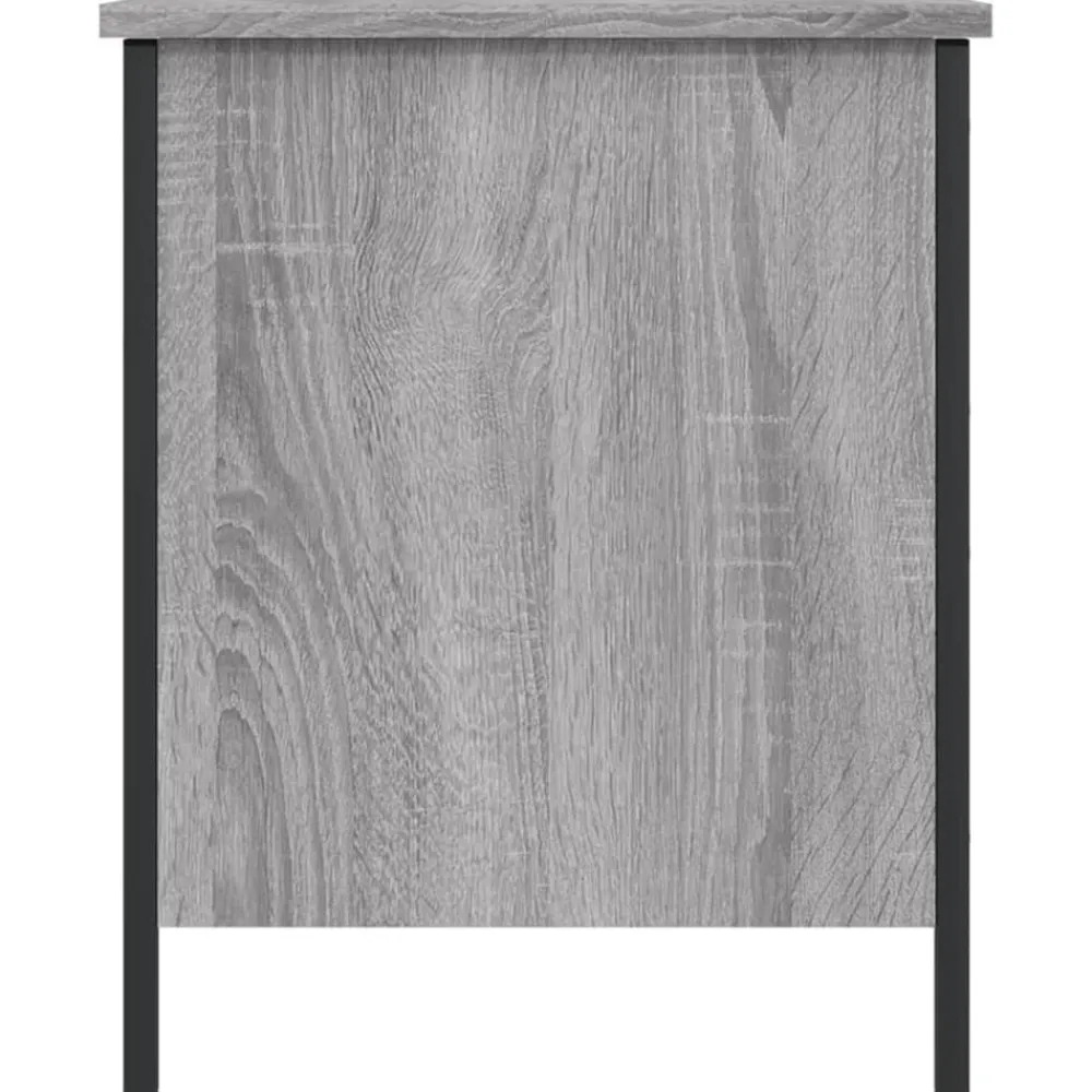 vidaXL Banco con almacenaje madera ingeniería 40x42,5x50cm Gris sonoma Best