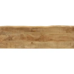 vidaXL Bancos-Banco con borde natural de madera de mango maciza 105 cm