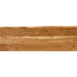 vidaXL Bancos-Banco con borde natural madera de acacia maciza 105 cm