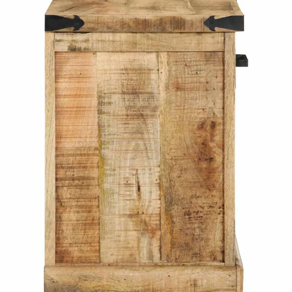 vidaXL Bancos-Banco con cajón Marrón 110 x 35 x 50 cm Mango rugoso