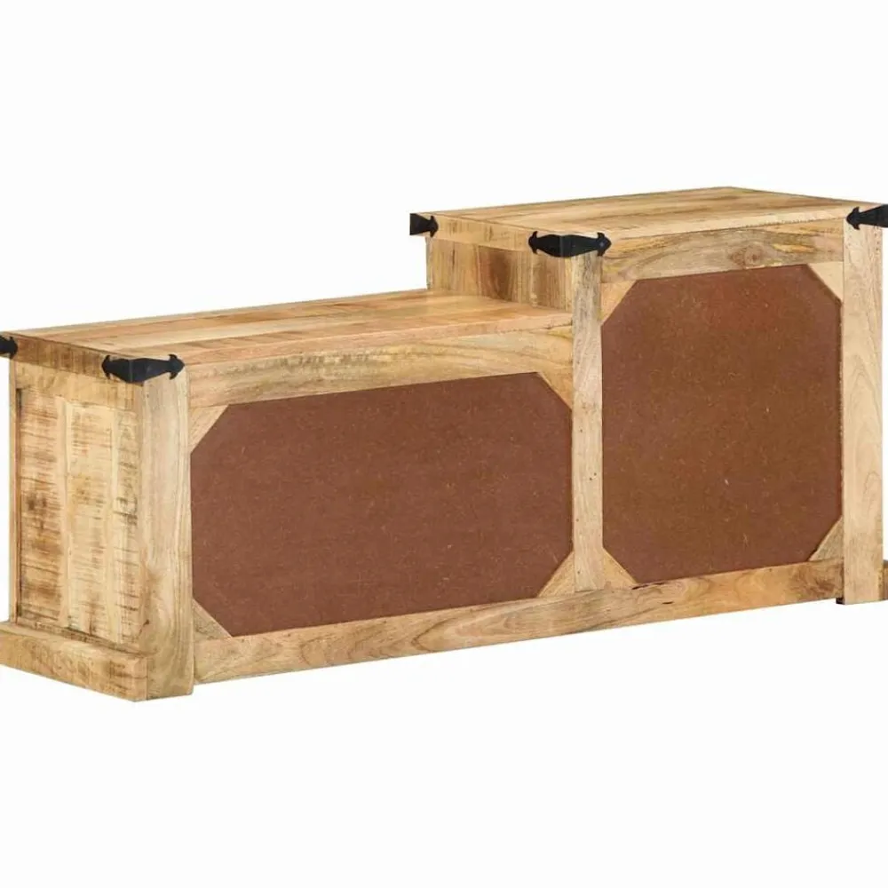 vidaXL Bancos-Banco con cajón Marrón 110 x 35 x 50 cm Mango rugoso