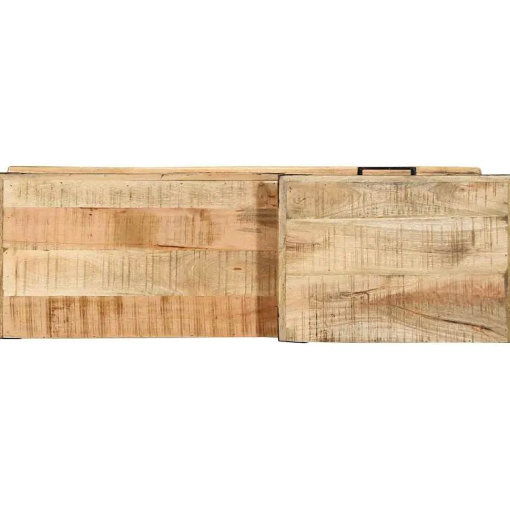 vidaXL Bancos-Banco con cajón Marrón 110 x 35 x 50 cm Mango rugoso