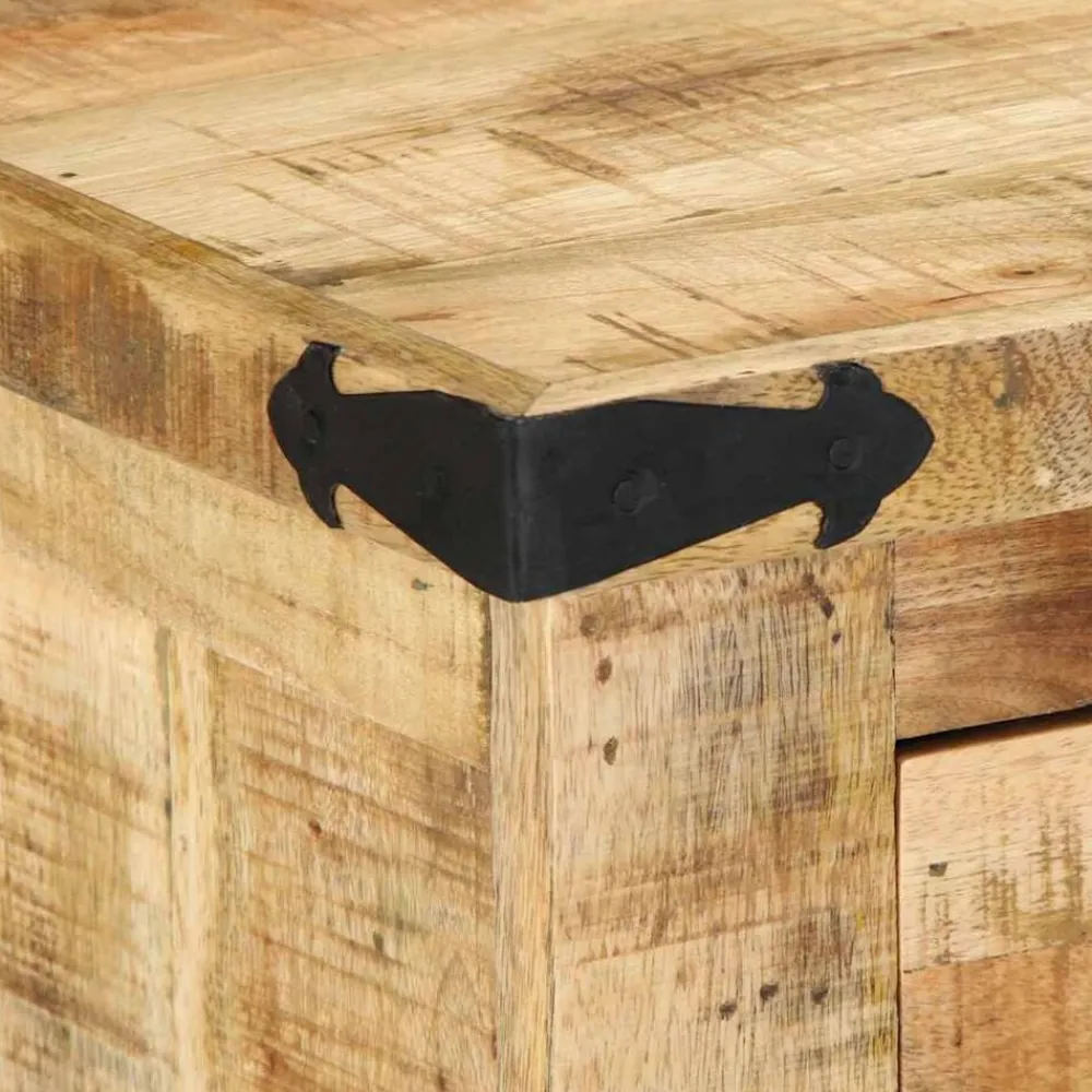 vidaXL Bancos-Banco con cajón Marrón 110 x 35 x 50 cm Mango rugoso