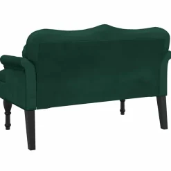 vidaXL Bancos-Banco con cojines Terciopelo 120,5x65x75 cm