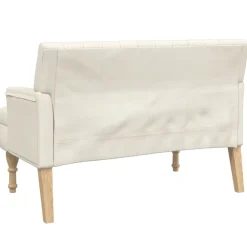 vidaXL Banco con cojines 113x64,5x75,5 cm Lino Sale