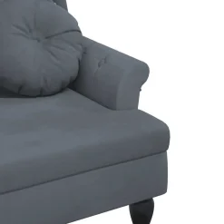 vidaXL Bancos-Banco con cojines de terciopelo 120,5x65x75 cm