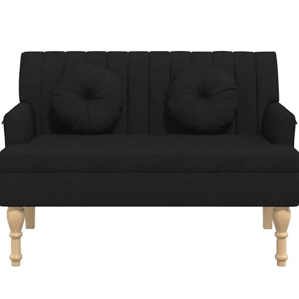vidaXL Bancos-Banco con cojines tela 113x64,5x75,5 cm