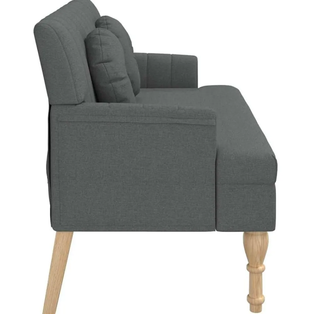 vidaXL Bancos-Banco con cojines tela 113x64,5x75,5 cm