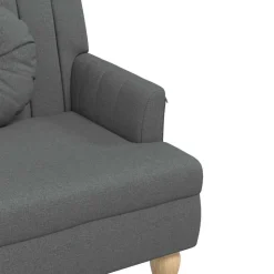 vidaXL Bancos-Banco con cojines tela 113x64,5x75,5 cm
