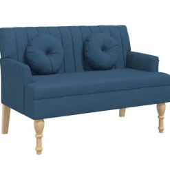 vidaXL Bancos-Banco con cojines tela 113x64,5x75,5 cm