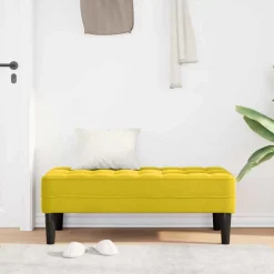 vidaXL Bancos-Banco con cojín 113 x 57 x 39 cm Terciopelo