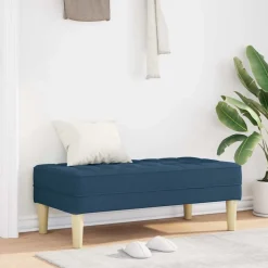 vidaXL Bancos-Banco con cojín 113 x 57 x 39 cm tela
