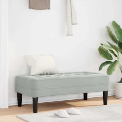 vidaXL Bancos-Banco con cojín 113 x 57 x 39 cm Terciopelo