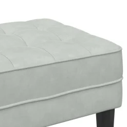 vidaXL Bancos-Banco con cojín 113 x 57 x 39 cm Terciopelo