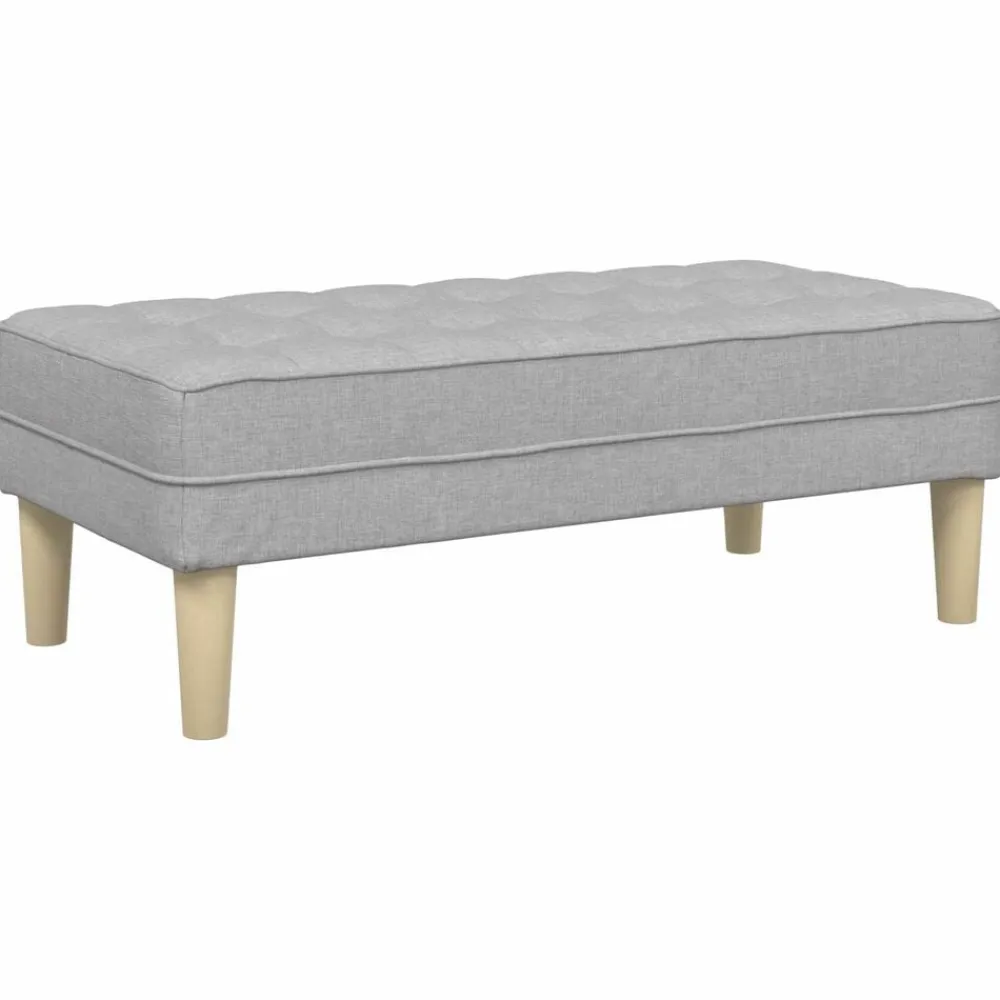 vidaXL Bancos-Banco con cojín 113 x 57 x 39 cm tela