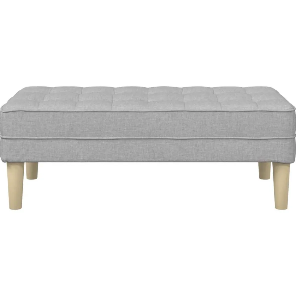 vidaXL Bancos-Banco con cojín 113 x 57 x 39 cm tela