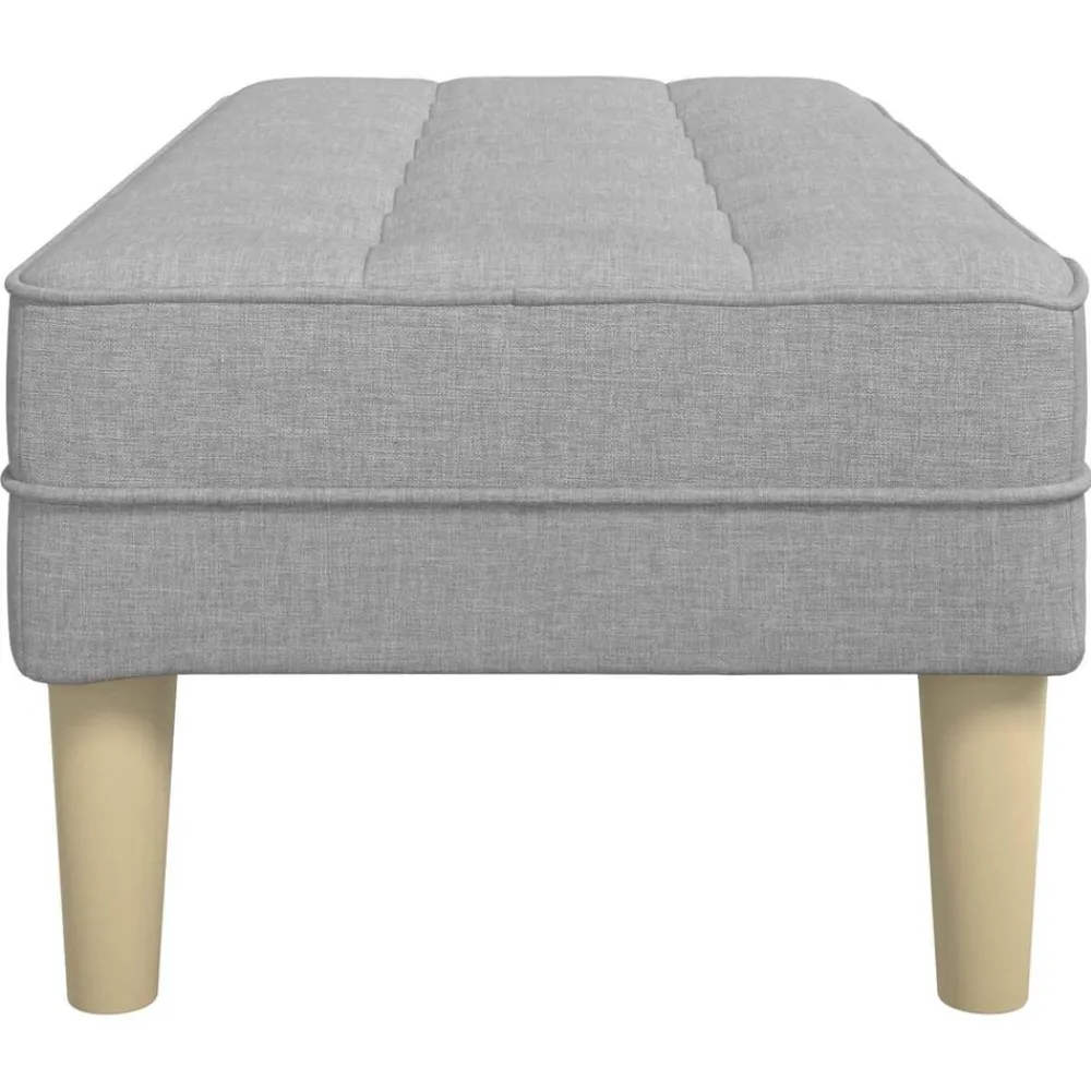 vidaXL Bancos-Banco con cojín 113 x 57 x 39 cm tela