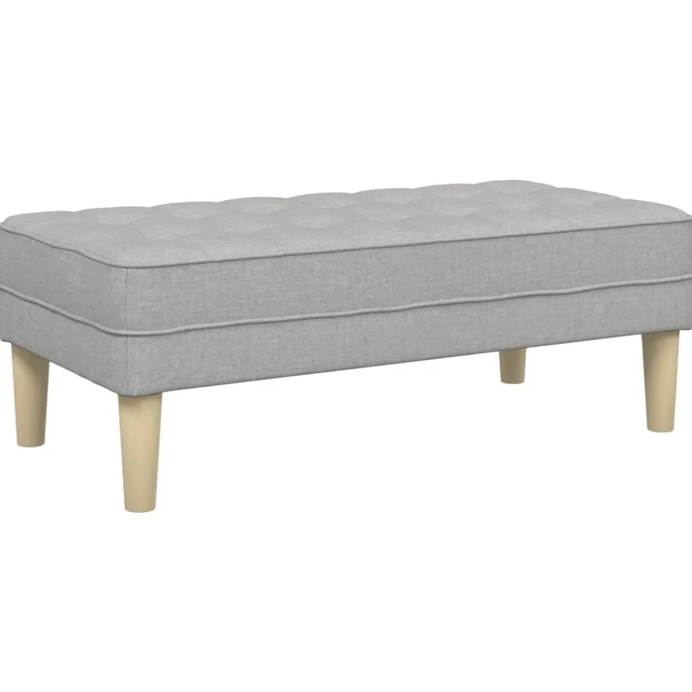 vidaXL Bancos-Banco con cojín 113 x 57 x 39 cm tela