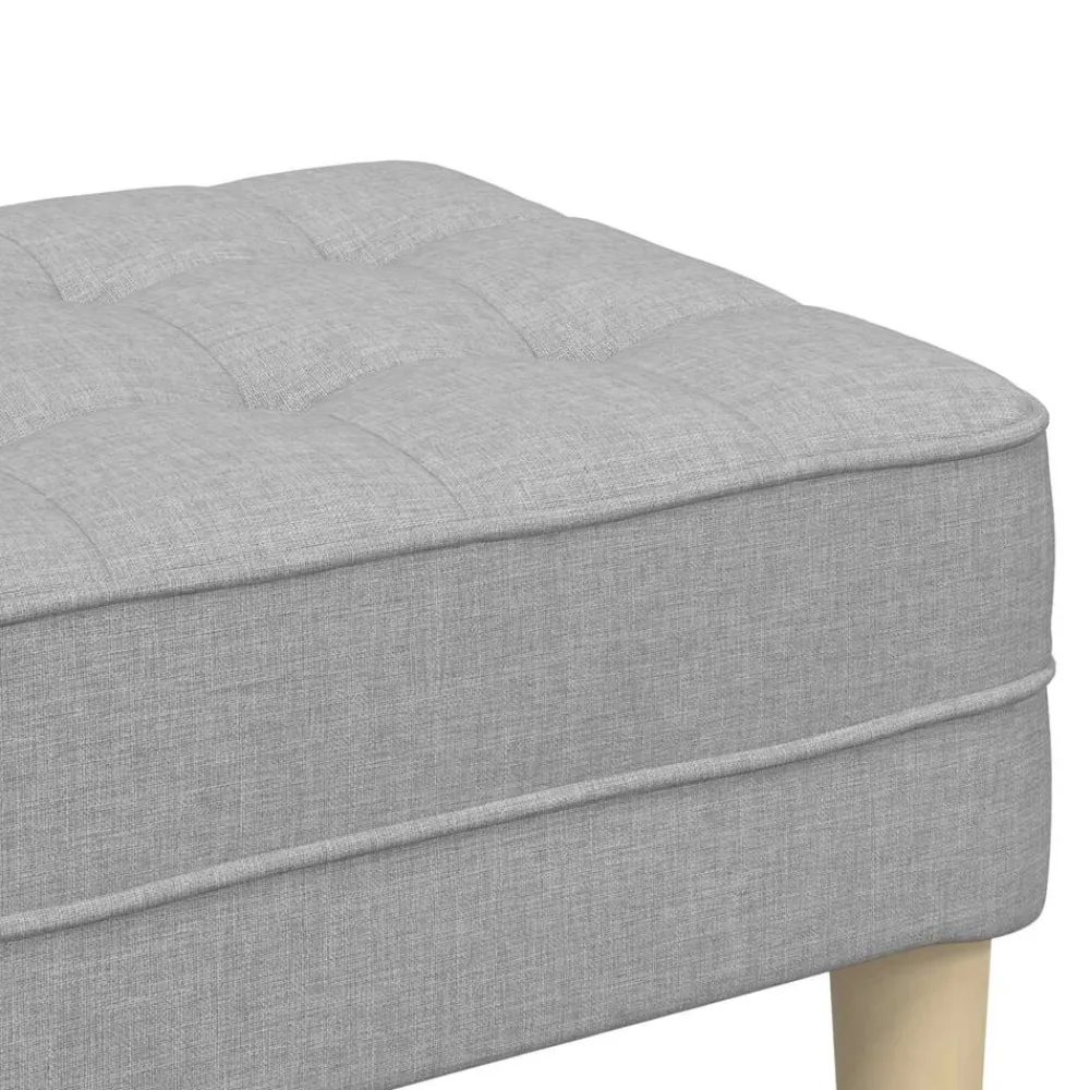 vidaXL Bancos-Banco con cojín 113 x 57 x 39 cm tela