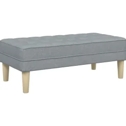 vidaXL Bancos-Banco con cojín 113 x 57 x 39 cm tela
