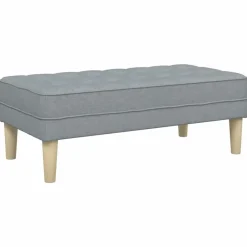vidaXL Bancos-Banco con cojín 113 x 57 x 39 cm tela