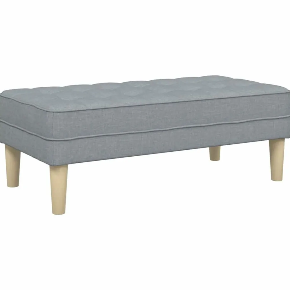 vidaXL Bancos-Banco con cojín 113 x 57 x 39 cm tela