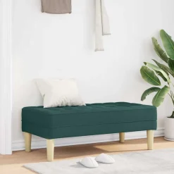 vidaXL Bancos-Banco con cojín 113 x 57 x 39 cm tela