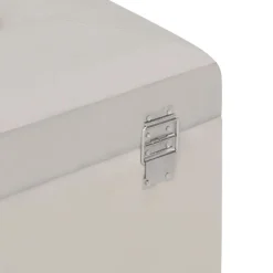vidaXL Bancos-Banco con compartimento de terciopelo 80 cm