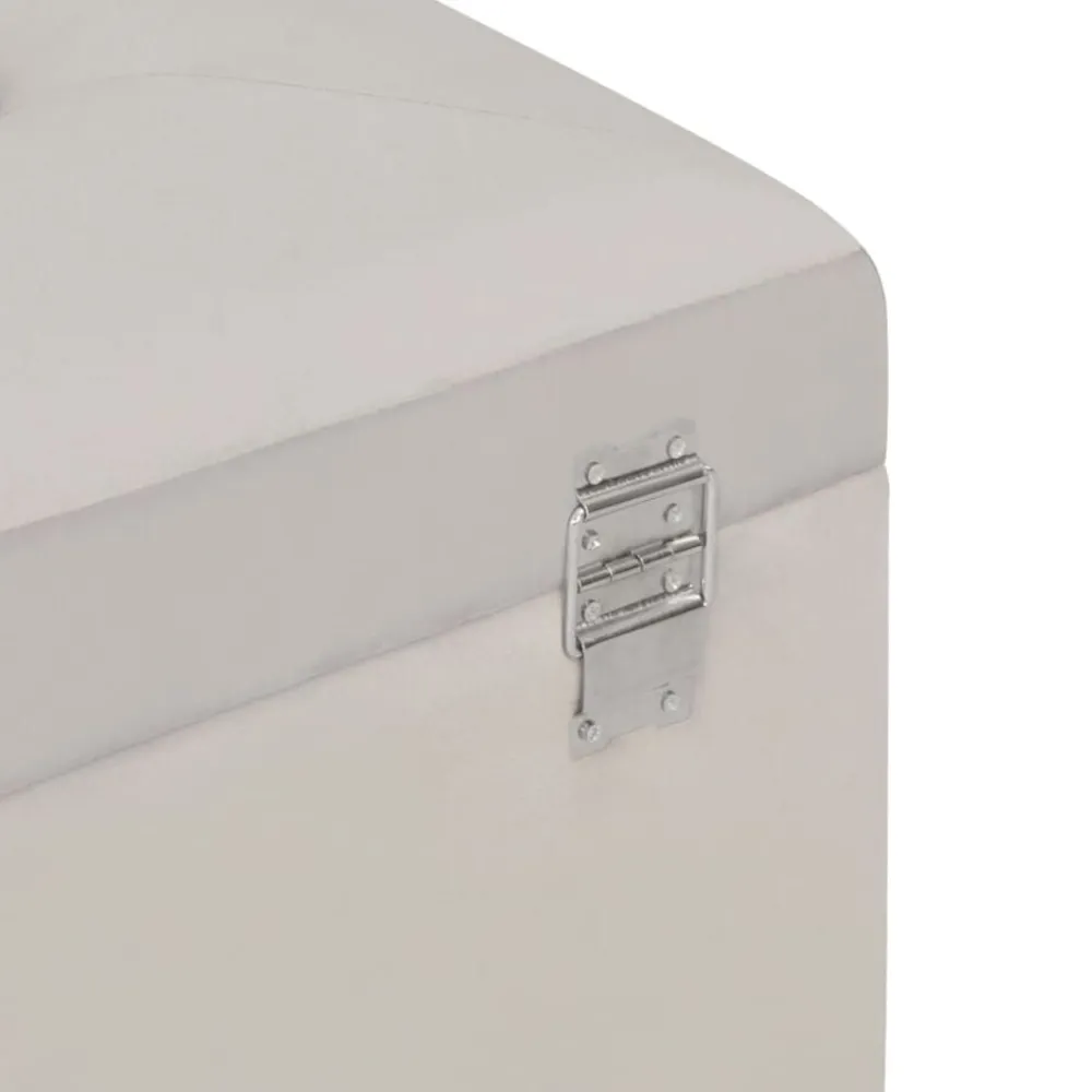 vidaXL Bancos-Banco con compartimento de terciopelo 80 cm