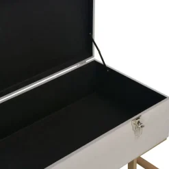 vidaXL Bancos-Banco con compartimento 105 cm de terciopelo